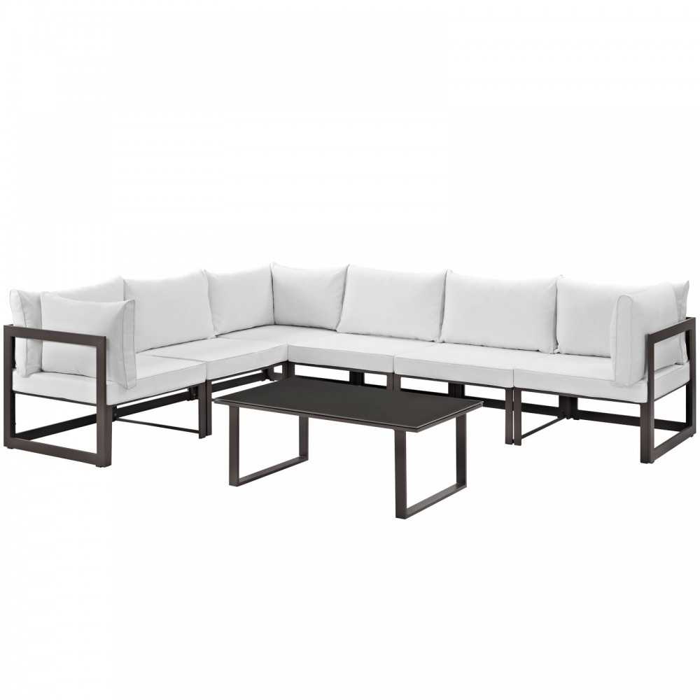 Fortuna 7 Piece Outdoor Patio Sectional Sofa Set Fortuna 7 Piece Outdoor Patio Sectional Sofa Set