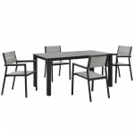 Maine 5 Piece Outdoor Patio Dining Set