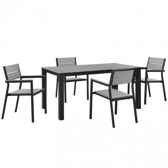 Maine 5 Piece Outdoor Patio Dining Set