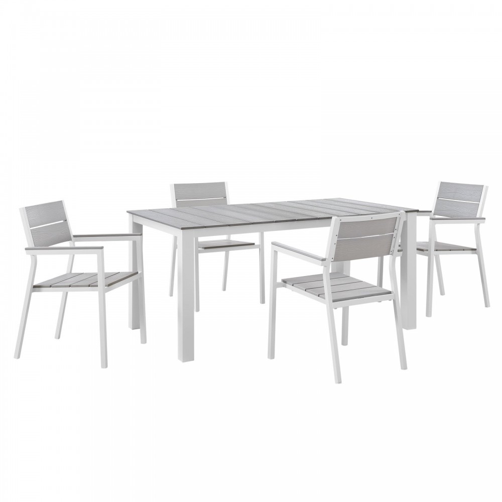 Maine 5 Piece Outdoor Patio Dining Set Maine 5 Piece Outdoor Patio Dining Set