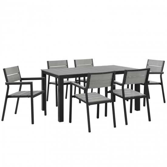 Maine 7 Piece Outdoor Patio Dining Set