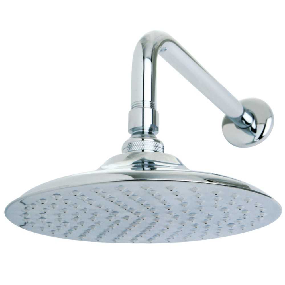 Kingston Brass Victorian 8 in. Brass Showerhead with 12 in. Shower Arm, Polished Chrome