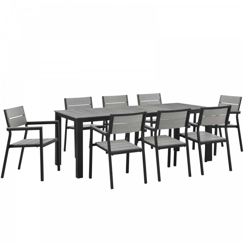 Maine 9 Piece Outdoor Patio Dining Set Maine 9 Piece Outdoor Patio Dining Set