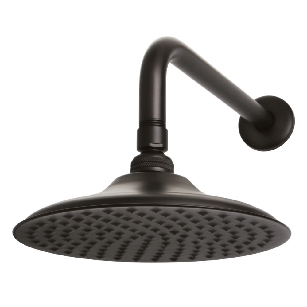 Kingston Brass Victorian 8 in. Brass Showerhead with 12 in. Shower Arm, Oil Rubbed Bronze