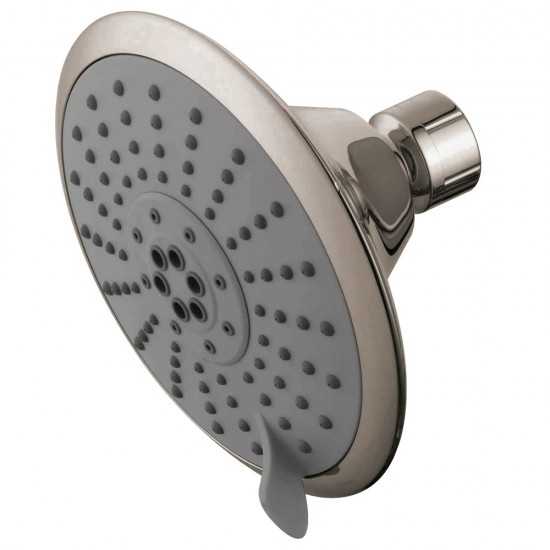 Kingston Brass 5 Setting Adjustable Showerhead, Brushed Nickel