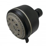 Kingston Brass Vilbosch 4 in. 5-Function Showerhead, Matte Black