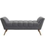 Response Medium Upholstered Fabric Bench