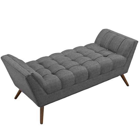 Response Medium Upholstered Fabric Bench