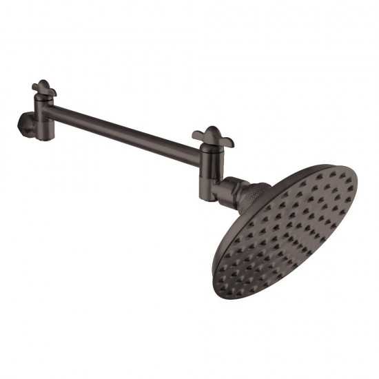 Kingston Brass Victorian 5" Showerhead with High Low Adjustable Arm, Oil Rubbed Bronze