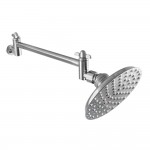 Kingston Brass Victorian 5-1/4 in. Showerhead with 10 in. Shower Arm, Polished Chrome