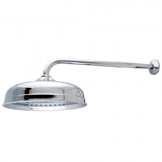 Kingston Brass Trimscape 10 in. Showerhead with 17 in. Shower Arm, Polished Chrome