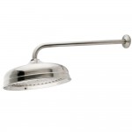 Kingston Brass Trimscape 10 in. Showerhead with 17 in. Shower Arm, Brushed Nickel