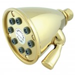 Kingston Brass Victorian Jet Spray Shower Head, Polished Brass