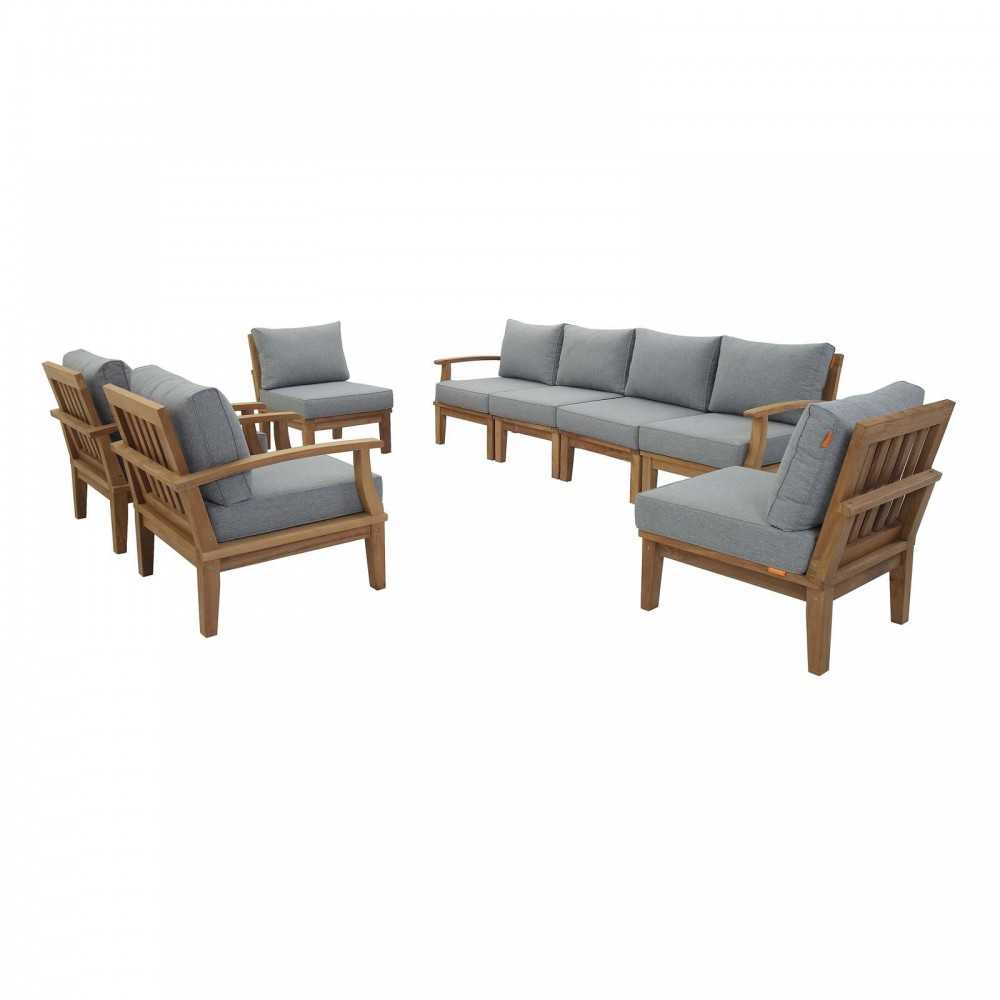 Marina 8 Piece Outdoor Patio Teak Set