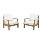 Marina 2 Piece Outdoor Patio Teak Set