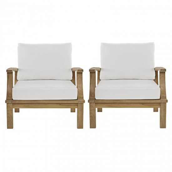 Marina 2 Piece Outdoor Patio Teak Set