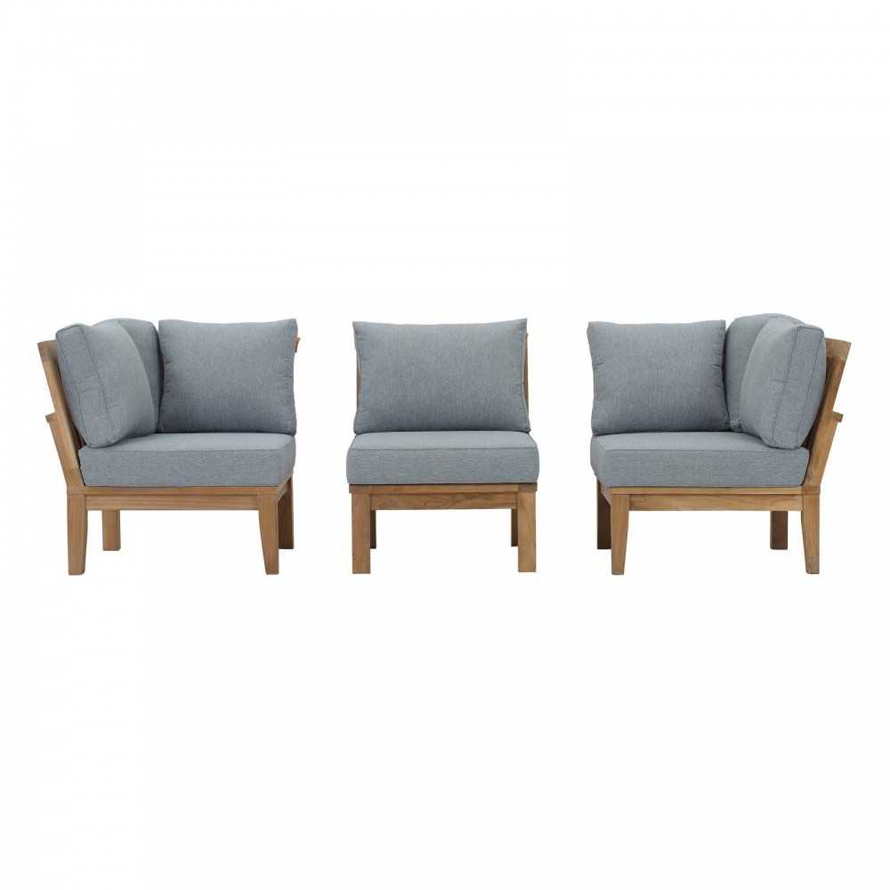 Marina 3 Piece Outdoor Patio Teak Set
