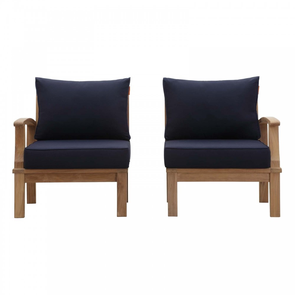 Marina 2 Piece Outdoor Patio Teak Set Marina 2 Piece Outdoor Patio Teak Set