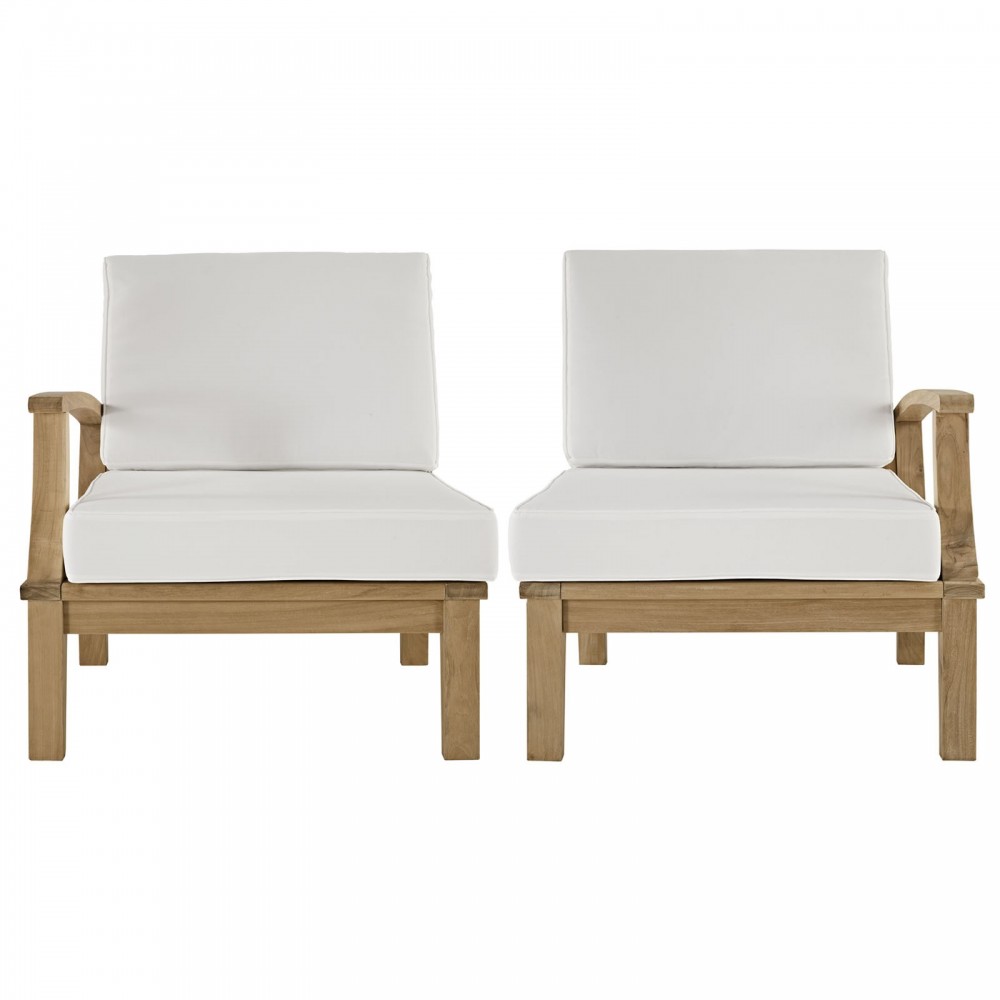 Marina 2 Piece Outdoor Patio Teak Set Marina 2 Piece Outdoor Patio Teak Set