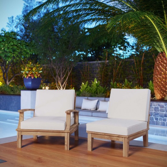 Marina 2 Piece Outdoor Patio Teak Set