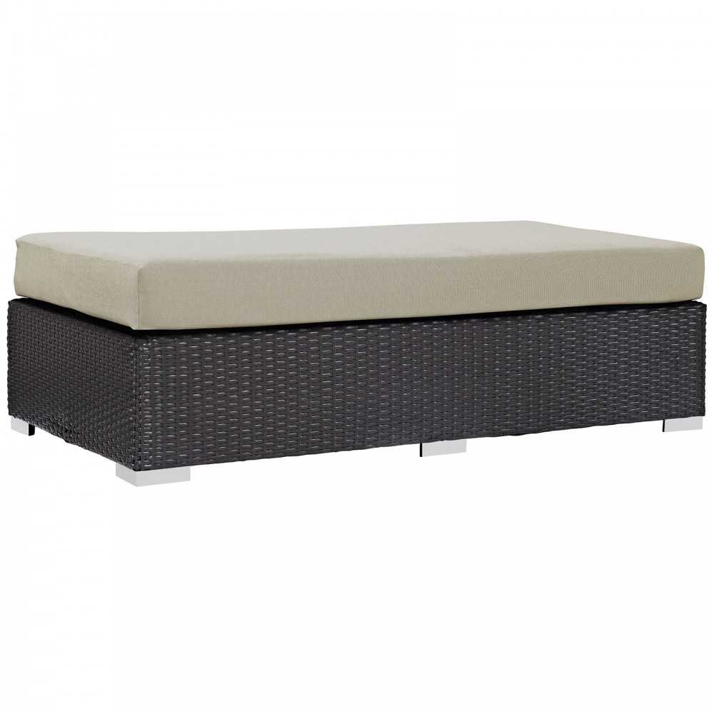 Convene Outdoor Patio Fabric Rectangle Ottoman Convene Outdoor Patio Fabric Rectangle Ottoman