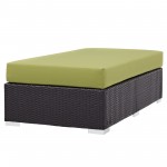 Convene Outdoor Patio Fabric Rectangle Ottoman