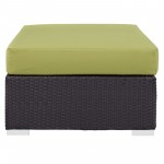 Convene Outdoor Patio Fabric Rectangle Ottoman