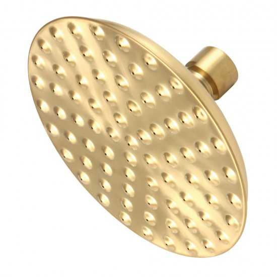 Kingston Brass Victorian 5-1/4 in. Diameter Brass Showerhead, Brushed Brass