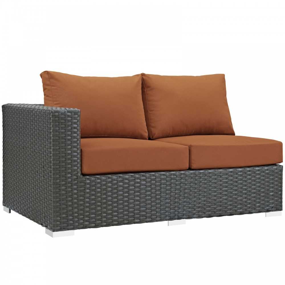 Sojourn Outdoor Patio Sunbrella® Left Arm Loveseat