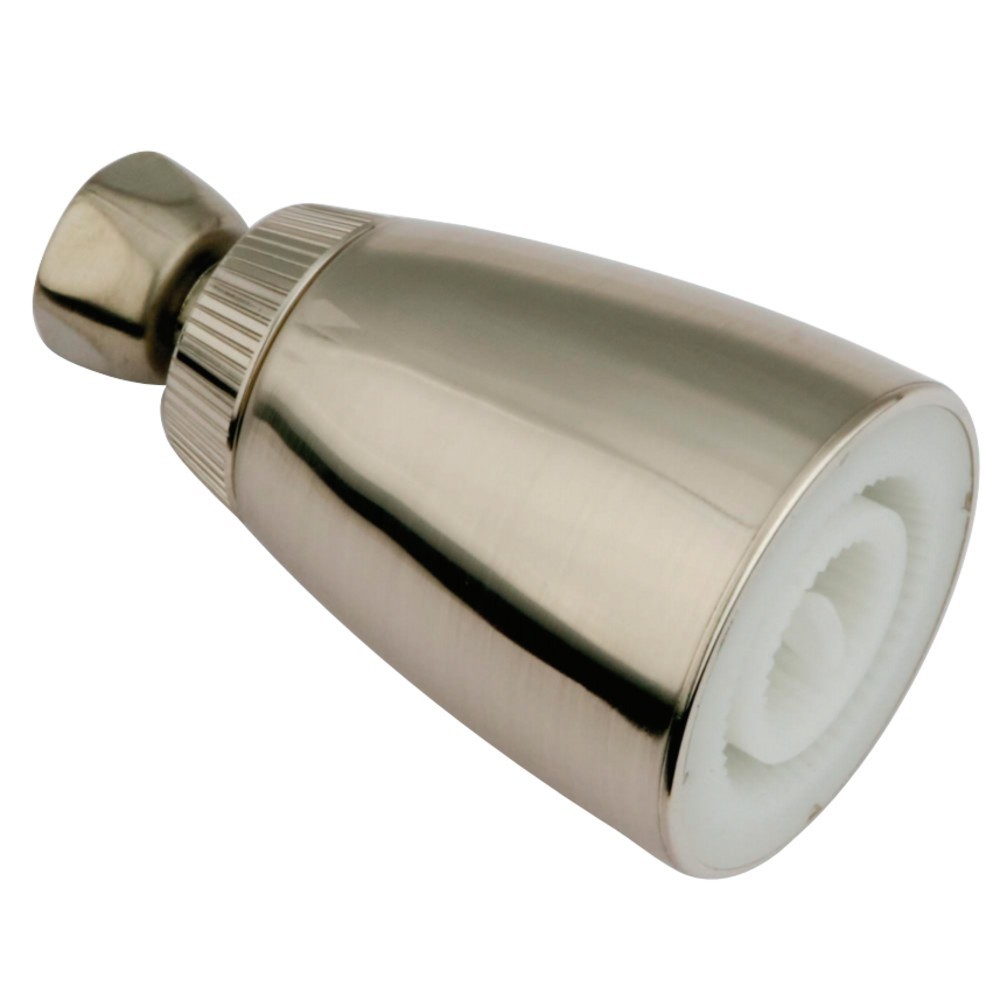 Kingston Brass Basic Plastic Shower Head, Brushed Nickel