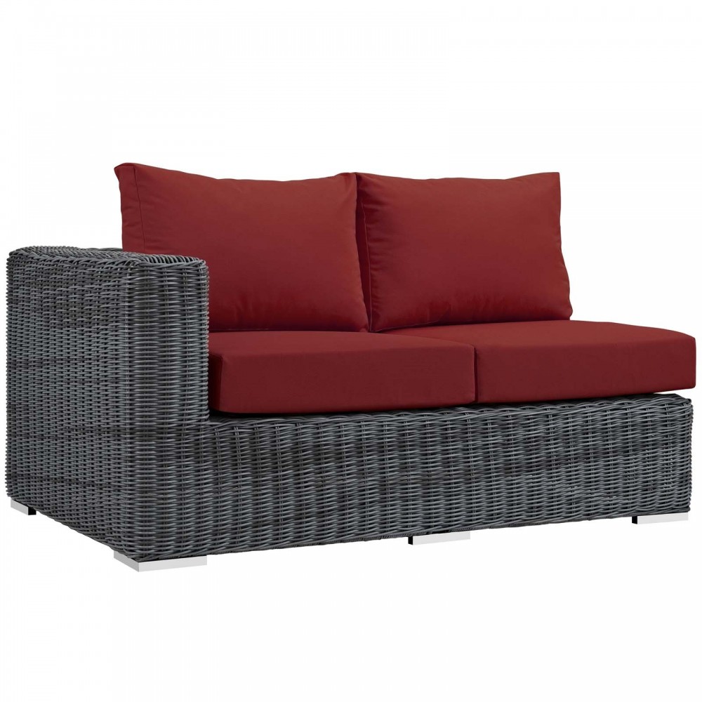 Summon Outdoor Patio Sunbrella® Left Arm Loveseat