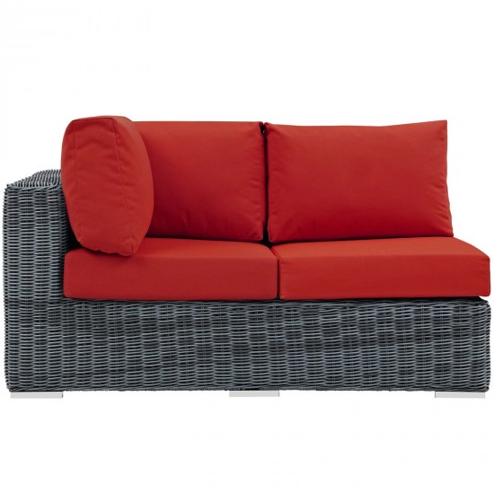 Summon Outdoor Patio Sunbrella® Left Arm Loveseat