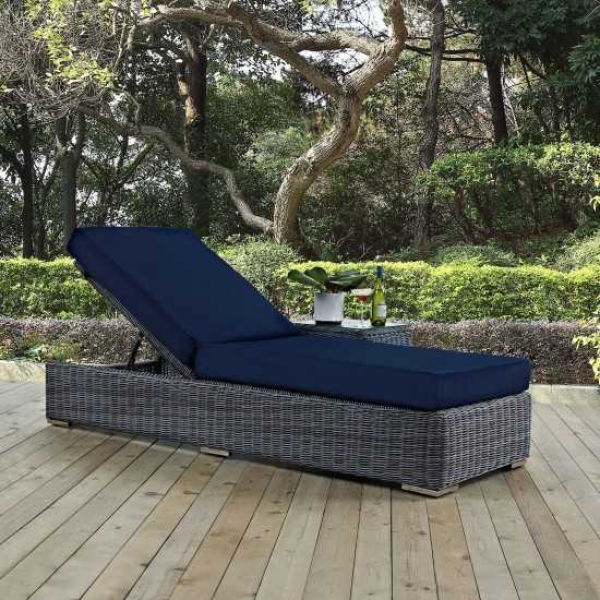 Summon Outdoor Patio Sunbrella® Chaise Lounge