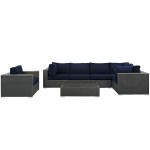 Sojourn 7 Piece Outdoor Patio Sunbrella® Sectional Set