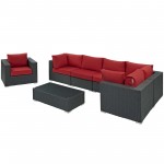 Sojourn 7 Piece Outdoor Patio Sunbrella® Sectional Set