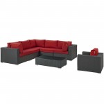 Sojourn 7 Piece Outdoor Patio Sunbrella® Sectional Set