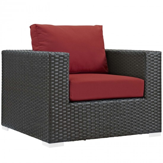 Sojourn 5 Piece Outdoor Patio Sunbrella® Sectional Set