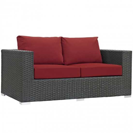 Sojourn 8 Piece Outdoor Patio Sunbrella® Sectional Set