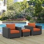 Sojourn 3 Piece Outdoor Patio Sunbrella® Sectional Set