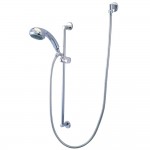 Kingston Brass Shower Combo, Polished Chrome