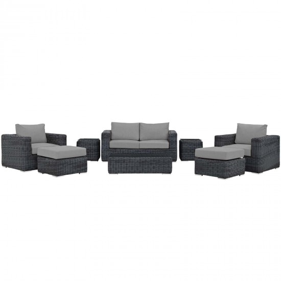 Summon 8 Piece Outdoor Patio Sunbrella® Sectional Set