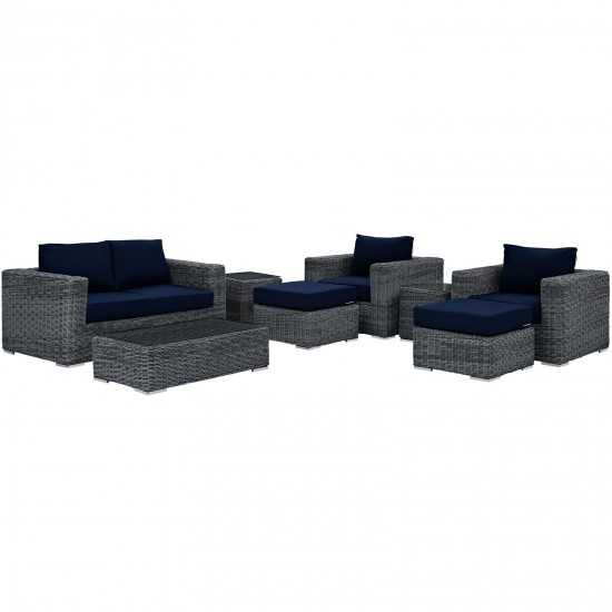 Summon 8 Piece Outdoor Patio Sunbrella® Sectional Set