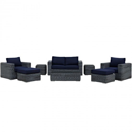 Summon 8 Piece Outdoor Patio Sunbrella® Sectional Set