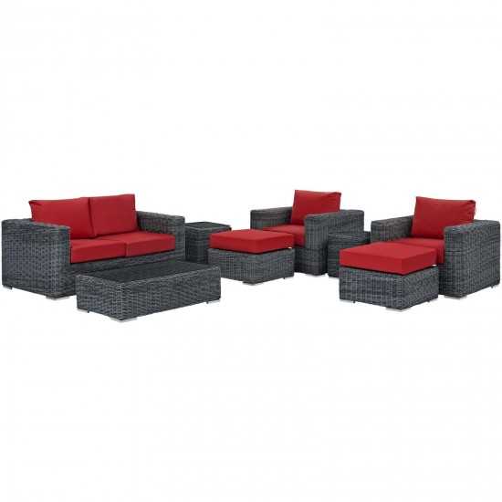 Summon 8 Piece Outdoor Patio Sunbrella® Sectional Set