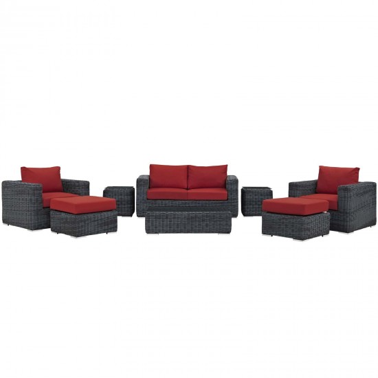 Summon 8 Piece Outdoor Patio Sunbrella® Sectional Set