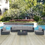 Summon 7 Piece Outdoor Patio Sunbrella® Sectional Set