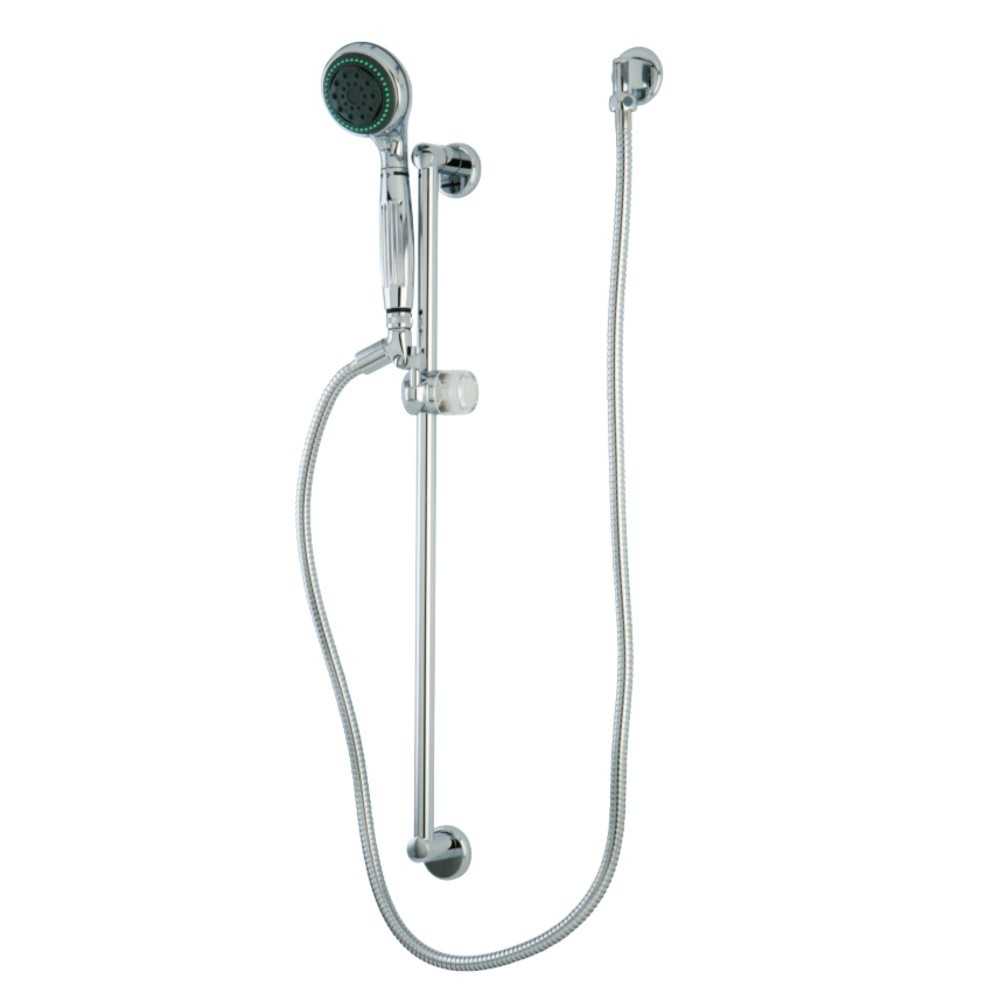 Kingston Brass Shower Combo, Polished Chrome