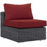 Summon 5 Piece Outdoor Patio Sunbrella® Sectional Set