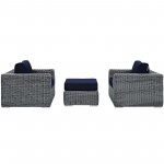 Summon 3 Piece Outdoor Patio Sunbrella® Sectional Set