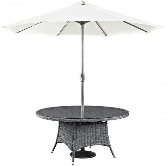 Summon 59" Round Outdoor Patio Dining Table